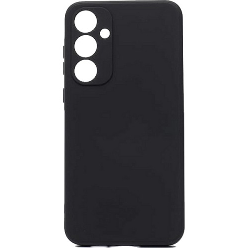 Силиконовый чехол для Samsung Galaxy S24 FE TPU mate 1mm с защитой камеры Черный