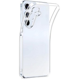 Силиконовый чехол для Samsung Galaxy S24 FE TPU mp 1.5mm с защитой камеры Прозрачный