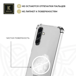 Силиконовый чехол для Samsung Galaxy A56Krieger Mix 1.5мм противоударный Прозрачный