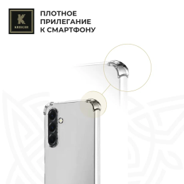Силиконовый чехол для Samsung Galaxy A56Krieger Mix 1.5мм противоударный Прозрачный