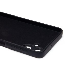 Силиконовый чехол для Samsung Galaxy A06 TPU mate 1mm с защитой камеры Черный