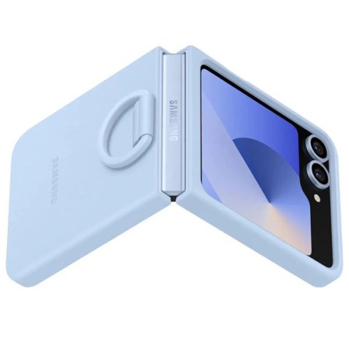 Чехол клип-кейс для Samsung Galaxy Z Flip6 Silicone Case EF-PF741TLEGRU Синий