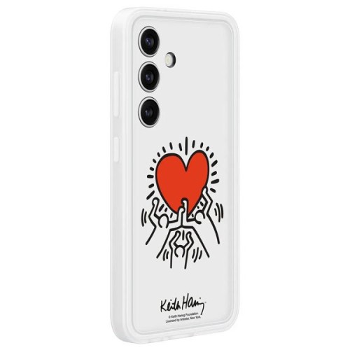 Силиконовый чехол для Samsung Galaxy S24+ Flipsuit Case EF-MS926CWEGRU белый/прозрачный