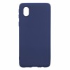 Силиконовый чехол для Samsung Galaxy A01 Core Soft Matte Синий