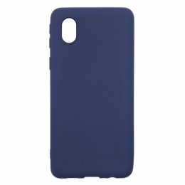 Силиконовый чехол для Samsung Galaxy A01 Core Soft Matte Синий