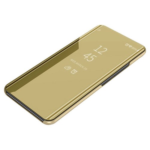 Чехол книжка для Samsung Galaxy A02 Clear View Золотой