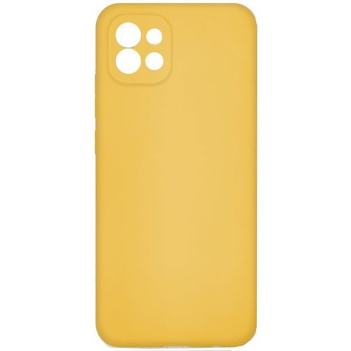 Силиконовый чехол для Samsung Galaxy A03 TPU 1мм Желтый