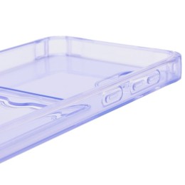 Силиконовый чехол для Samsung Galaxy A03 Core Silicone Card Holder Case Сиреневый