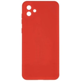 Силиконовый чехол для Samsung Galaxy A04 Soft Matte с микрофиброй Красный