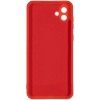 Силиконовый чехол для Samsung Galaxy A04 Soft Matte с микрофиброй Красный