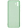 Силиконовый чехол для Samsung Galaxy A04 Soft Matte с микрофиброй Мятный