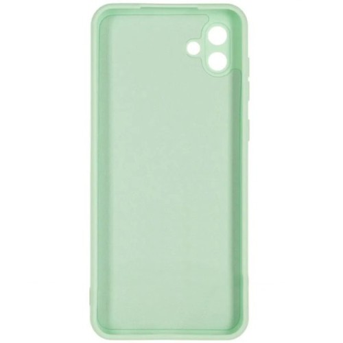 Силиконовый чехол для Samsung Galaxy A04 Soft Matte с микрофиброй Мятный