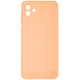 Силиконовый чехол для Samsung Galaxy A04 Soft Matte с микрофиброй Пыльно розовый