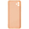 Силиконовый чехол для Samsung Galaxy A04 Soft Matte с микрофиброй Пыльно розовый