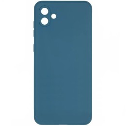 Силиконовый чехол для Samsung Galaxy A04 Soft Matte с микрофиброй Синий