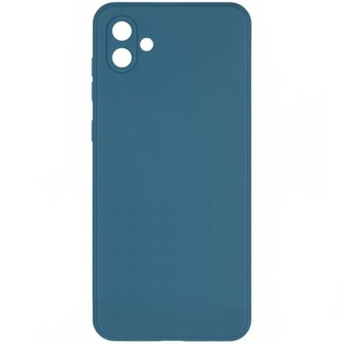 Силиконовый чехол для Samsung Galaxy A04 Soft Matte с микрофиброй Синий