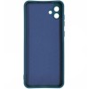Силиконовый чехол для Samsung Galaxy A04 Soft Matte с микрофиброй Синий