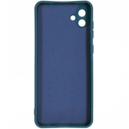 Силиконовый чехол для Samsung Galaxy A04 Soft Matte с микрофиброй Синий