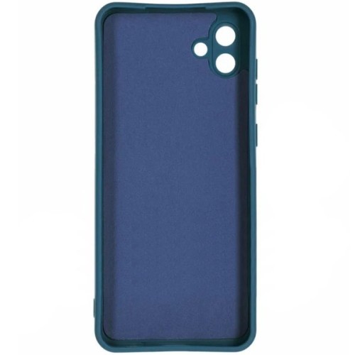 Силиконовый чехол для Samsung Galaxy A04 Soft Matte с микрофиброй Синий