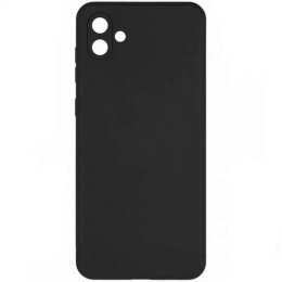 Силиконовый чехол для Samsung Galaxy A04 Soft Matte с микрофиброй Черный