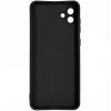 Силиконовый чехол для Samsung Galaxy A04 Soft Matte с микрофиброй Черный