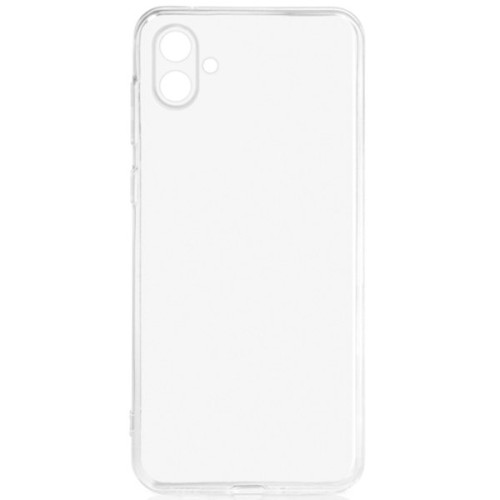 Силиконовый чехол для Samsung Galaxy A04 TPU 1мм с защитой камеры Прозрачный