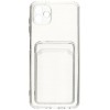 Силиконовый чехол для Samsung Galaxy A04 TPU 1.5мм с картхолдером и защитой камеры Прозрачный
