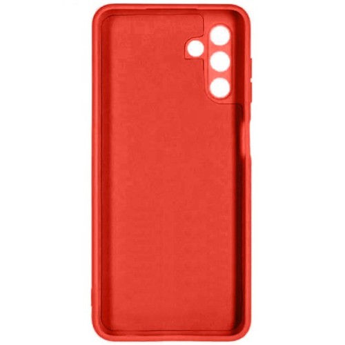 Силиконовый чехол для Samsung Galaxy A04s Soft Matte с микрофиброй Красный