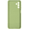 Силиконовый чехол для Samsung Galaxy A04s Soft Matte с микрофиброй Оливковый