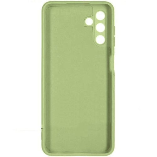 Силиконовый чехол для Samsung Galaxy A04s Soft Matte с микрофиброй Оливковый
