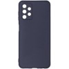 Силиконовый чехол для Samsung Galaxy A04s Soft Matte с защитой камеры Черный