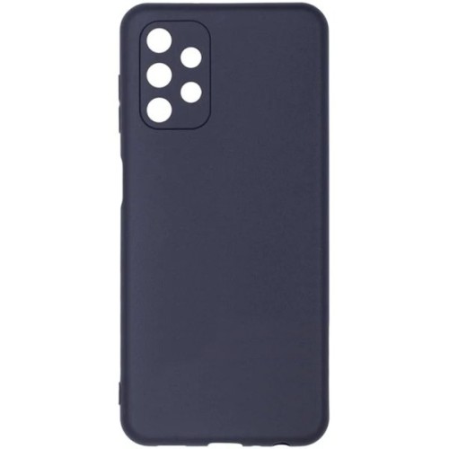 Силиконовый чехол для Samsung Galaxy A04s Soft Matte с защитой камеры Черный