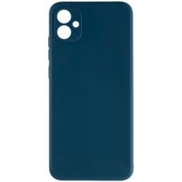 Силиконовый чехол для Samsung Galaxy A04e Soft Matte с микрофиброй Синий