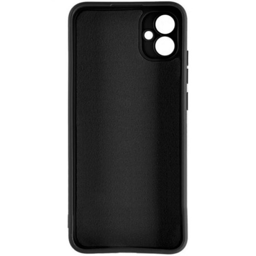 Силиконовый чехол для Samsung Galaxy A04e Soft Matte с микрофиброй Черный
