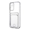 Чехол-накладка для Samsung Galaxy A05 4G прозрачный Silicone Card Holder защита камеры
