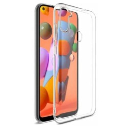Силиконовый чехол для Samsung Galaxy A11 TPU 1мм Прозрачный глянцевый