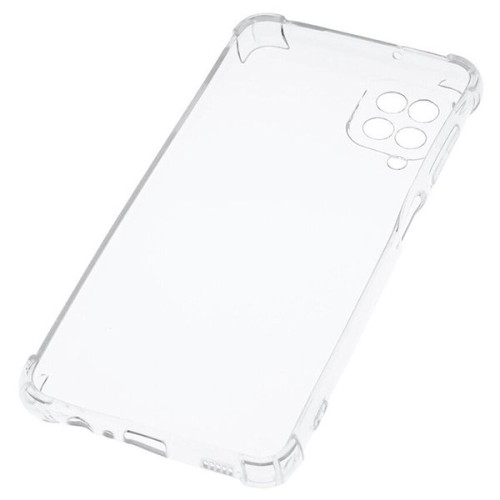 Силиконовый чехол для Samsung Galaxy A12 iBox Crystal противоударный с усиленными углами Прозрачный