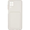 Силиконовый чехол для Samsung Galaxy A12 iBox Crystal с картхолдером и защитой камеры Прозрачный