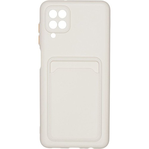 Силиконовый чехол для Samsung Galaxy A12 iBox Crystal с картхолдером и защитой камеры Прозрачный