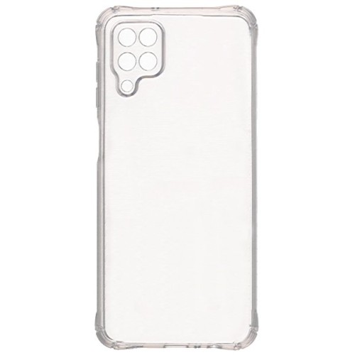 Силиконовый чехол для Samsung Galaxy A12 TPU 1.5мм с усиленными углами Прозрачный
