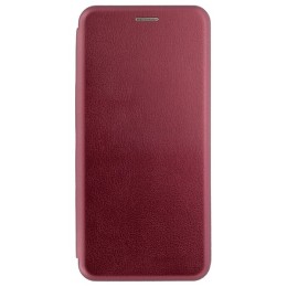 Чехол книжка для Samsung Galaxy A12 Book Cover Бордовый