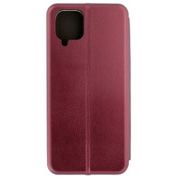Чехол книжка для Samsung Galaxy A12 Book Cover Бордовый