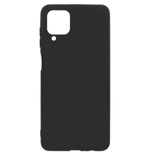 Силиконовый чехол для Samsung Galaxy A12 Soft Matte Черный