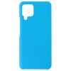 Силиконовый чехол для Samsung Galaxy A12 Soft Case Голубой