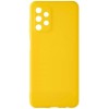 Силиконовый чехол для Samsung Galaxy A13 Soft Matte с защитой камеры Желтый