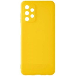Силиконовый чехол для Samsung Galaxy A13 Soft Matte с защитой камеры Желтый