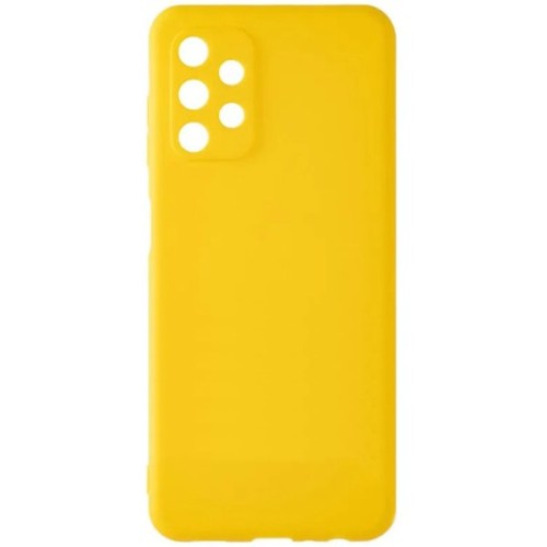 Силиконовый чехол для Samsung Galaxy A13 Soft Matte с защитой камеры Желтый