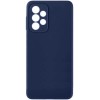 Силиконовый чехол для Samsung Galaxy A13 Soft Matte с микрофиброй Синий
