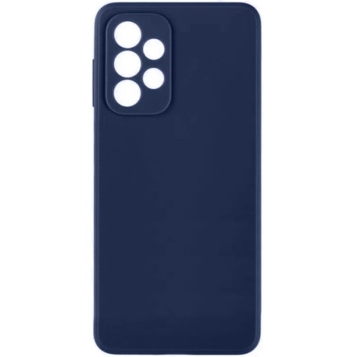 Силиконовый чехол для Samsung Galaxy A13 Soft Matte с микрофиброй Синий