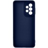 Силиконовый чехол для Samsung Galaxy A13 Soft Matte с микрофиброй Синий